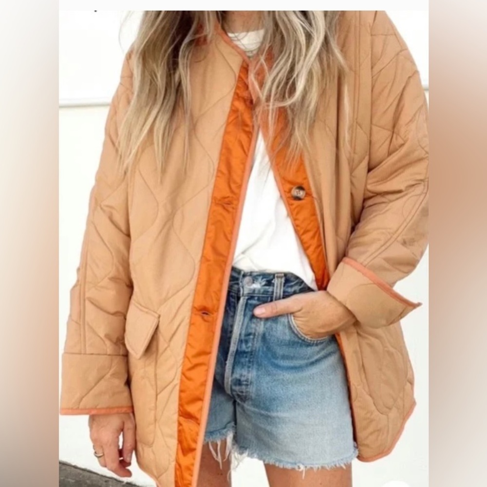 Aaron and Amber Oversized Quilted Jacket
100% Nylon